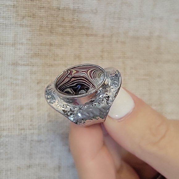 FORDITE BOLD BOHO STATEMENT RING - Picture 6 of 9